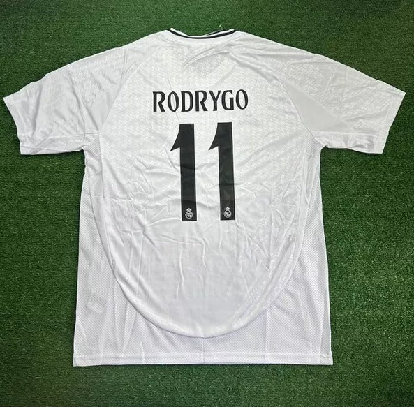 Camisa Real Madrid , VINI JR, MBAPPÉ, RODRYGO, BELLINGHAM + Patch